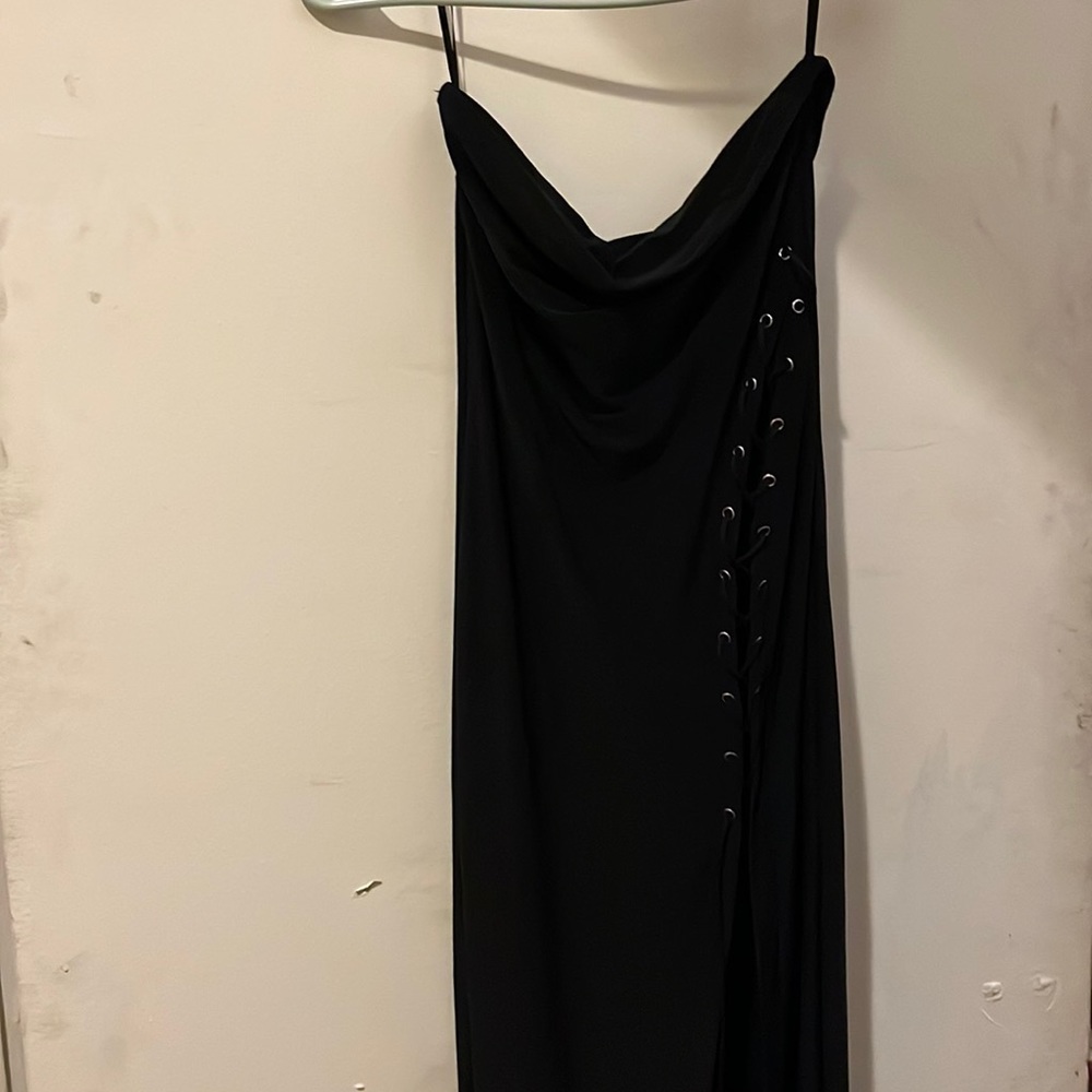 Forever 21 strapless sundress with high slit